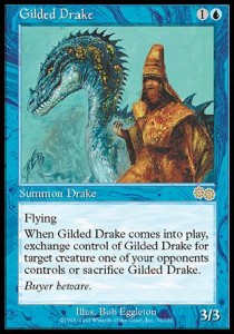 Gilded Drake⁣ - Urza's Saga⁣ (Rare)⁣ [76]