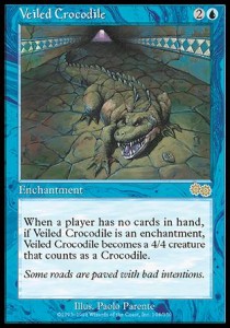Veiled Crocodile⁣ - Urza's Saga⁣ (Rare)⁣ [108]