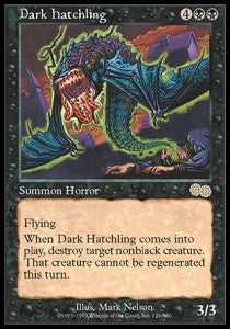 Dark Hatchling⁣ - Urza's Saga⁣ (Rare)⁣ [126]