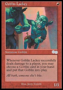 Goblin Lackey⁣ - Urza's Saga⁣ (Uncommon)⁣ [190]