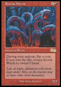 Scoria Wurm⁣ - Urza's Saga⁣ (Rare)⁣ [212]