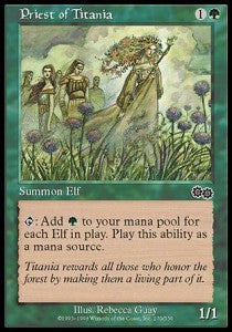 Priest of Titania⁣ - Urza's Saga⁣ (Common)⁣ [270]