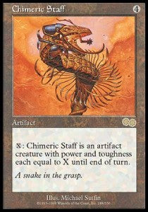 Chimeric Staff⁣ - Urza's Saga⁣ (Rare)⁣ [288]
