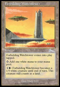 Forbidding Watchtower⁣ - Urza's Legacy⁣ (Uncommon)⁣ [140]