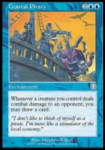 Coastal Piracy⁣ - Mercadian Masques⁣ (Uncommon)⁣ [68]