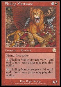 Flailing Manticore⁣ - Mercadian Masques⁣ (Rare)⁣ [187]