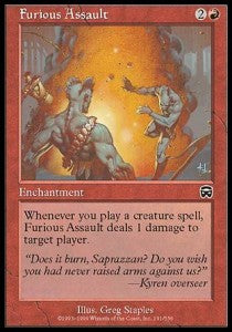 Furious Assault⁣ - Mercadian Masques⁣ (Common)⁣ [191]