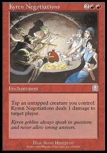 Kyren Negotiations⁣ - Mercadian Masques⁣ (Uncommon)⁣ [198]
