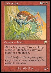Lithophage⁣ - Mercadian Masques⁣ (Rare)⁣ [202]
