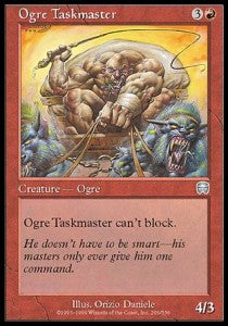 Ogre Taskmaster⁣ - Mercadian Masques⁣ (Uncommon)⁣ [206]