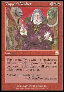 Puppet's Verdict⁣ - Mercadian Masques⁣ (Rare)⁣ [208]