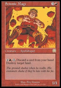 Seismic Mage⁣ - Mercadian Masques⁣ (Rare)⁣ [211]