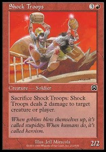 Shock Troops⁣ - Mercadian Masques⁣ (Common)⁣ [212]