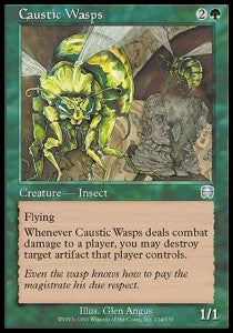 Caustic Wasps⁣ - Mercadian Masques⁣ (Uncommon)⁣ [234]