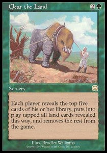 Clear the Land⁣ - Mercadian Masques⁣ (Rare)⁣ [235]