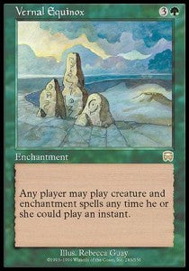 Vernal Equinox⁣ - Mercadian Masques⁣ (Rare)⁣ [283]