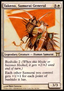 Takeno, Samurai General⁣ - Champions of Kamigawa⁣ (Rare)⁣ [46]
