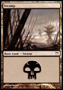 Swamp (V.2)⁣ - Champions of Kamigawa⁣ (Land)⁣ [296]