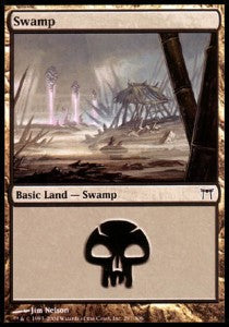Swamp (V.3)⁣ - Champions of Kamigawa⁣ (Land)⁣ [297]