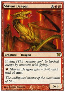 Shivan Dragon⁣ - Ninth Edition⁣ (Rare)⁣ [219]