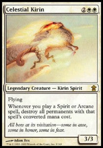 Celestial Kirin⁣ - Saviors of Kamigawa⁣ (Rare)⁣ [3]