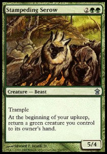 Stampeding Serow⁣ - Saviors of Kamigawa⁣ (Uncommon)⁣ [150]