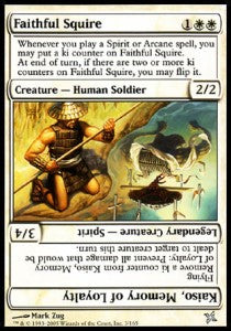 Faithful Squire⁣ - Betrayers of Kamigawa⁣ (Uncommon)⁣ [3]