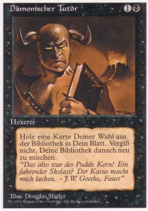 Demonic Tutor⁣ - Foreign White Bordered⁣ (Uncommon)