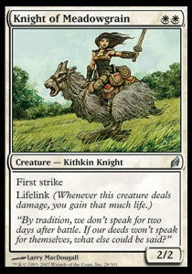 Knight of Meadowgrain⁣ - Lorwyn⁣ (Uncommon)⁣ [28]