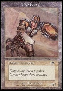Soldier Token (White 1/1)⁣ - Player Rewards Promos⁣ (Token)⁣ [36]