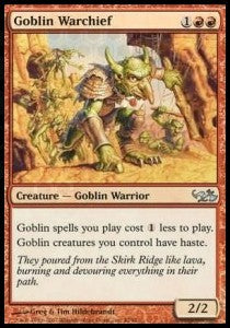 Goblin Warchief⁣ - Duel Decks: Elves vs. Goblins⁣ (Uncommon)⁣ [42]