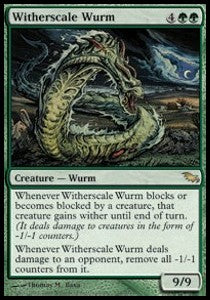 Witherscale Wurm⁣ - Shadowmoor⁣ (Rare)⁣ [134]