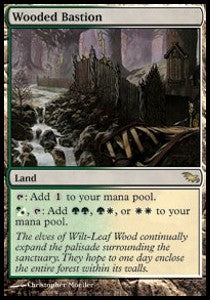 Wooded Bastion⁣ - Shadowmoor⁣ (Rare)⁣ [281]