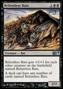 Relentless Rats⁣ - Magic 2010⁣ (Uncommon)⁣ [108]