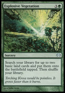 Explosive Vegetation⁣ - Planechase⁣ (Uncommon)