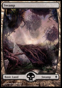 Swamp (V.8)⁣ - Zendikar⁣ (Land)⁣ [241]