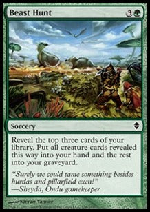 Beast Hunt⁣ - Zendikar⁣ (Common)⁣ [158]