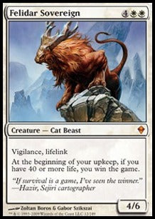 Felidar Sovereign⁣ - Zendikar⁣ (Mythic)⁣ [12]