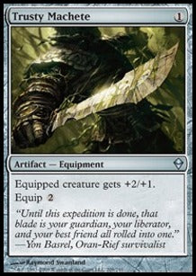 Trusty Machete⁣ - Zendikar⁣ (Uncommon)⁣ [209]