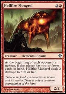 Hellfire Mongrel⁣ - Zendikar⁣ (Uncommon)⁣ [130]