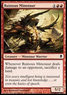 Ruinous Minotaur⁣ - Zendikar⁣ (Common)⁣ [145]
