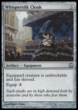 Whispersilk Cloak⁣ - Duel Decks: Phyrexia vs. The Coalition⁣ (Uncommon)⁣ [23]
