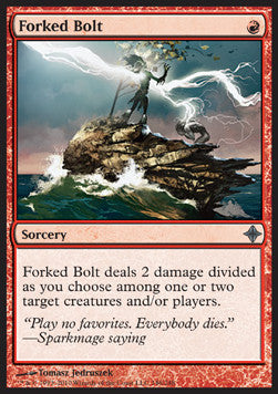 Forked Bolt⁣ - Rise of the Eldrazi⁣ (Uncommon)⁣ [146]