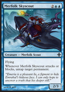 Merfolk Skyscout⁣ - Rise of the Eldrazi⁣ (Uncommon)⁣ [77]
