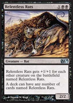 Relentless Rats⁣ - Magic 2011⁣ (Uncommon)⁣ [113]