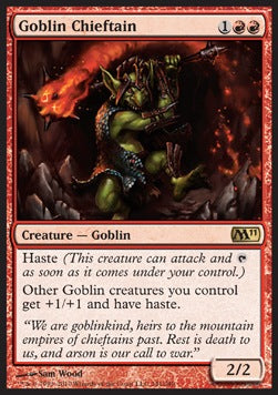 Goblin Chieftain⁣ - Magic 2011⁣ (Rare)⁣ [141]