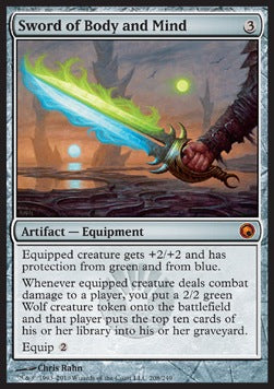 Sword of Body and Mind⁣ - Scars of Mirrodin⁣ (Mythic)⁣ [208]