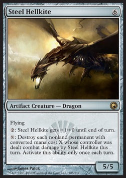 Steel Hellkite⁣ - Scars of Mirrodin⁣ (Rare)⁣ [205]