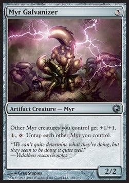 Myr Galvanizer⁣ - Scars of Mirrodin⁣ (Uncommon)⁣ [181]