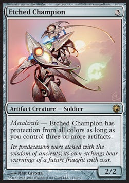 Etched Champion⁣ - Scars of Mirrodin⁣ (Rare)⁣ [154]